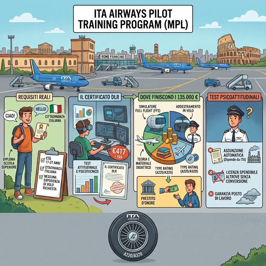 Corso cadet pilot ITA Airways 2026