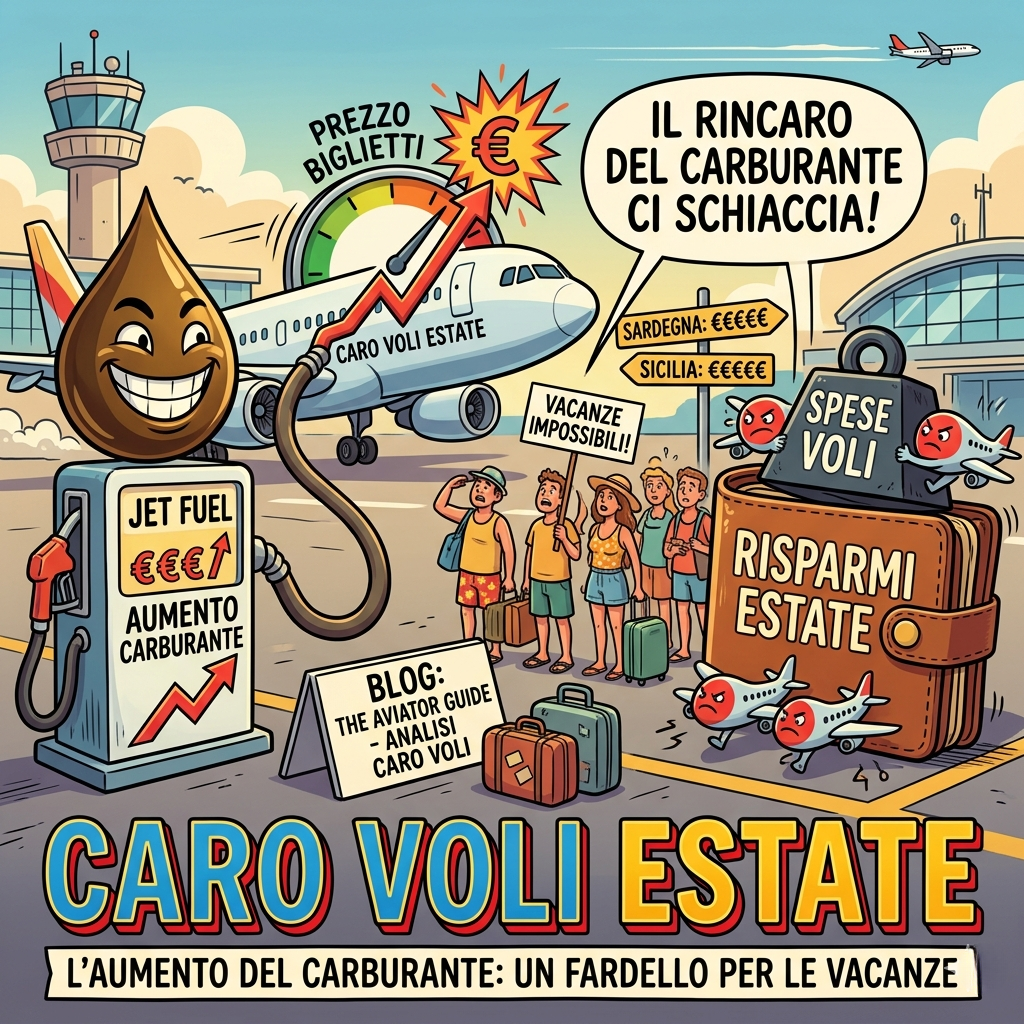 prezzi biglietti aerei in aumento estate 2026