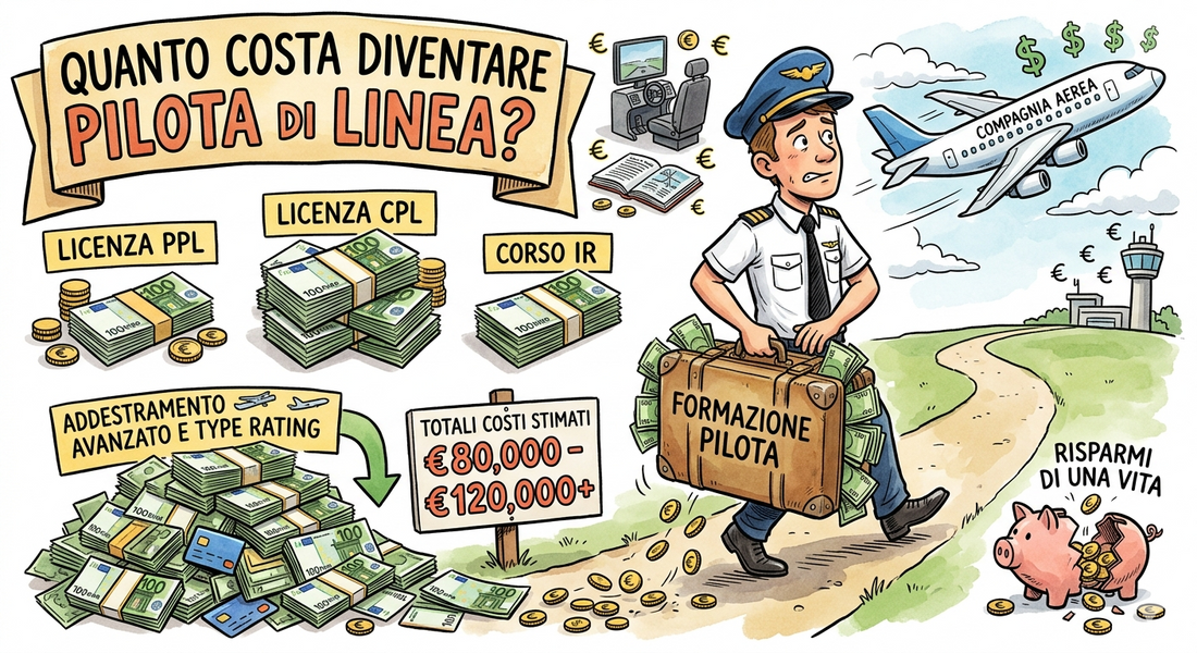 quanto costa diventare pilota di linea