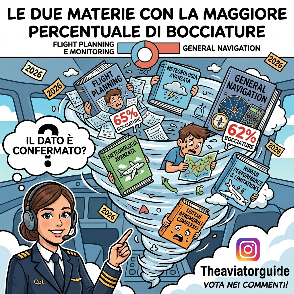 le materie ATPL con Piu' bocciature