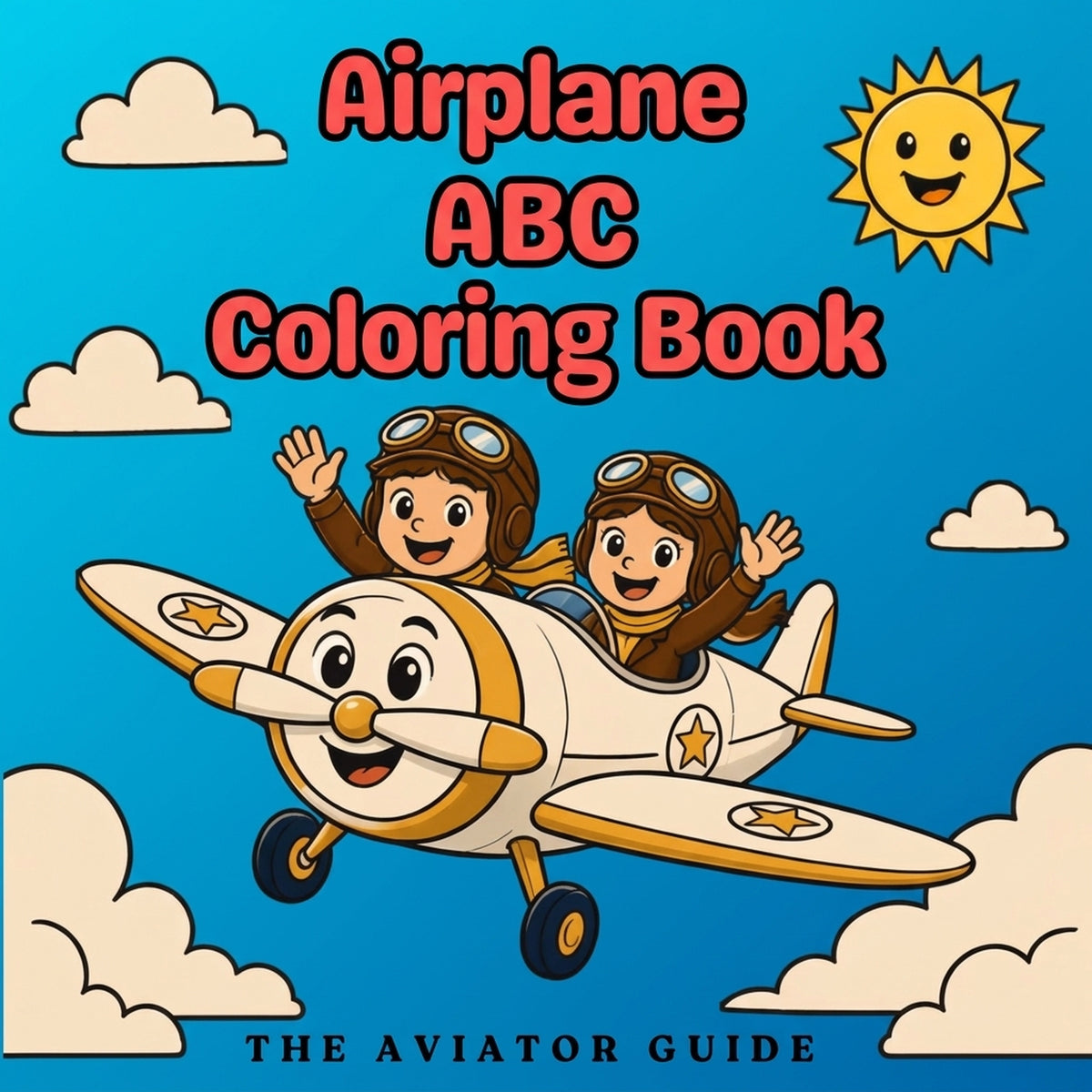 Airplane ABC Coloring Book
