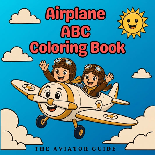 Airplane ABC Coloring Book
