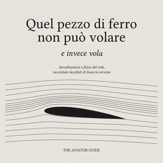 Copertina del libro Quel pezzo di ferro non può volare, aerodinamica e fisica del volo
