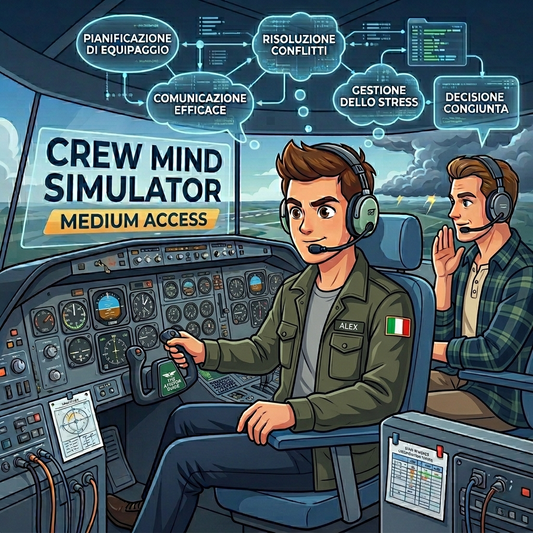 Crew Mind Simulator Medium — preparazione selezioni CPL aspiranti piloti