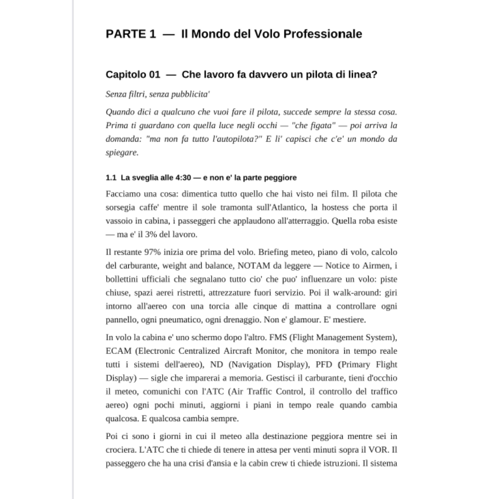 Come diventare un pilota di linea